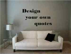 Details about Personalised Wall Art Design -Your Own Quotes or Message ...