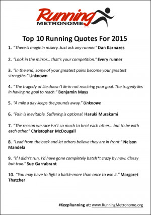 Top 10 Running Quotes for 2015