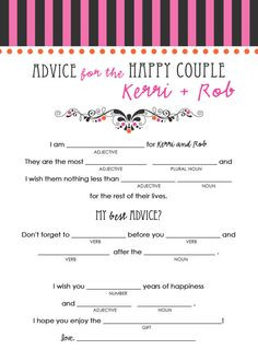 Wedding Advice Coasters - wish for the newlyweds, weddings, coasters ...
