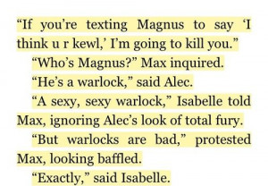Quote from City of Ashes,