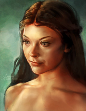 Beautiful Margaery Tyrell : Natalie Dormer inspired fan art by alicexz