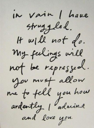 Mr. Darcy, in Pride and Prejudice - Dear Future Husband, please take ...