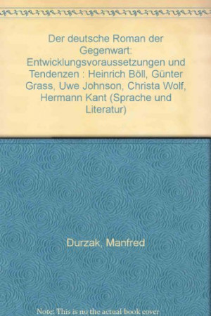 ... Gunter Grass, Uwe Johnson, Christa Wolf, Hermann Kant (Sprache und