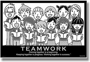 ... -Motivational-TEAMWORK-POSTER-Henry-Ford-Quote-Choir-Music-Musicians
