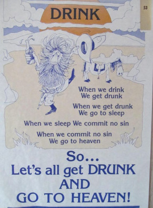 Drink scroll mini poster quote vintage 1980's by lolatrail on Etsy, $ ...