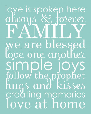 family word art collage & phrases download