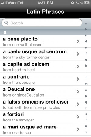 Latin Phrases Dictionary