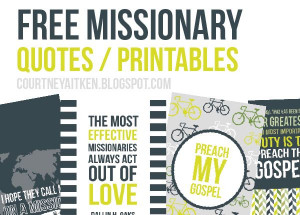 ... Bright and Beautiful: Missionary quotes in both boy and girl colors