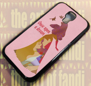 Disney Aurora Princess Quote For iPhone 4 or 4s Black Rubber Case