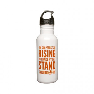 ... Water Bottles > Katniss Sun Persists In Rising Quote Stainless Ste