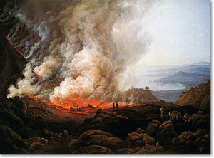 Outbreak of the Vesuvius by Johan Christian Dahl 1826