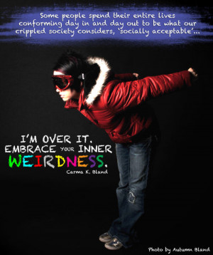 don't conform embrace your weirdness word art text art quotes inspire