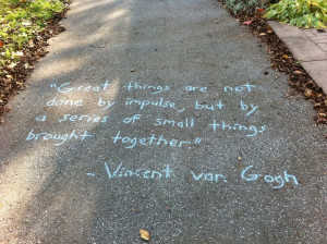 Share your message with sidewalk chalk