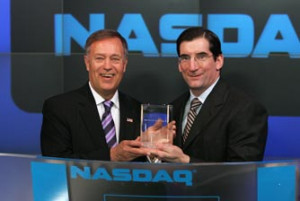Honorable Michael G. Oxley, newly named Vice Chairman of Nasdaq, rings ...