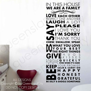 Cheap Stickers Vinyl Wall Quote Decal Family Home Decor Inspirational