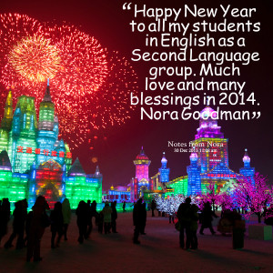 : happy new year to all my students in english as a second language ...