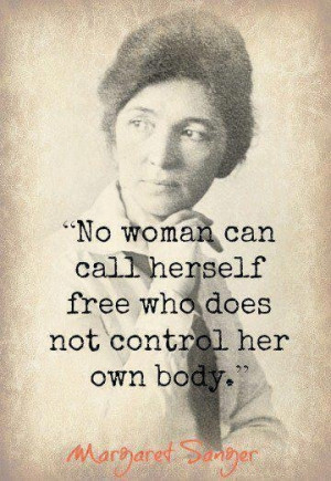 Margaret Sanger, activist for women's reproductive rights