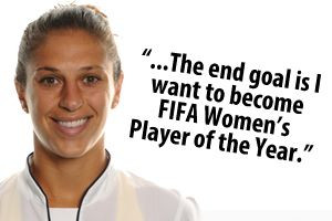 ... is I want to become FIFA Women's Player of the Year.