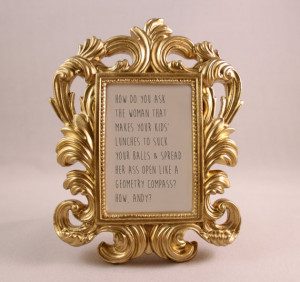 GOLD Framed Quote WEEDS Showtime Doug Wilson Kevin Nealon home decor ...