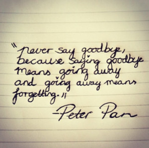 Not Goodbye Quotes