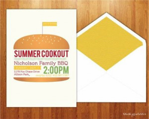 Summer BBQ - Cookout - 4th of July Picnic - 5x7 Printable JPEG ...