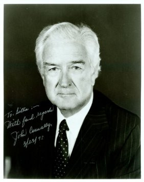 JOHN CONNALLY SIGNED PHOTO