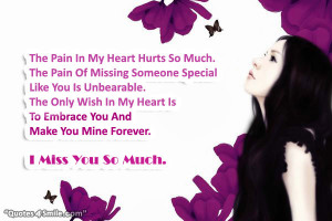 Missing Someone Special
