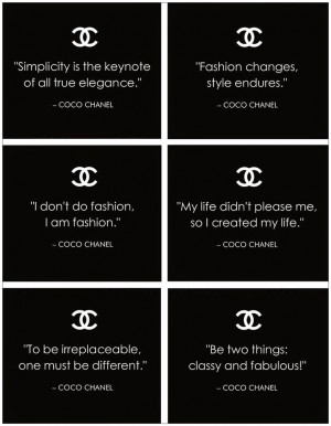 QUOTES: By Coco Chanel !