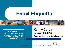 Email Etiquette - Online Self-Paced Course