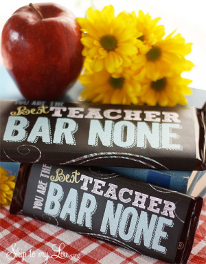 Free Printable Candy Bar Wrappers for Teachers