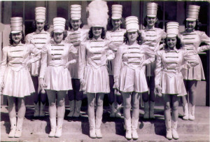 ... majorettes. The only identification I have is the head majorette