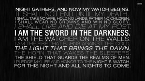 The Night's Watch oath wallpaper 1920x1080