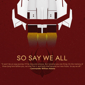 battlestar galactica so say we all 10th anniversary poster battlestar ...