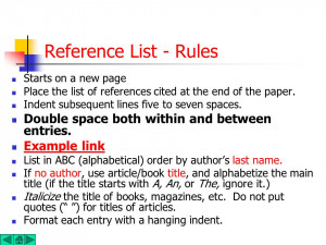 ... at the end of the paper. Indent subsequent lines five to seven spaces