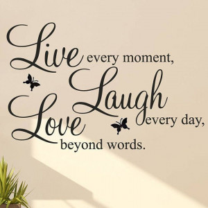 DIY Live Laugh Love Quote Vinyl Decal Removable Art Wall Stickers Home ...