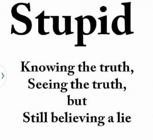 The truth will set you free!