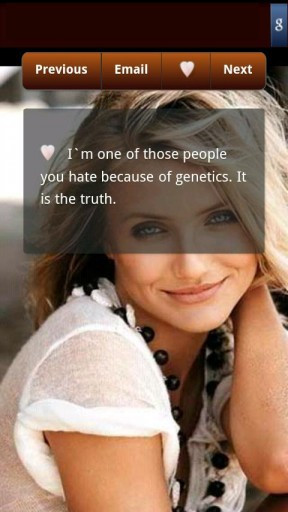 View bigger - Cameron Diaz Quotes for Android screenshot