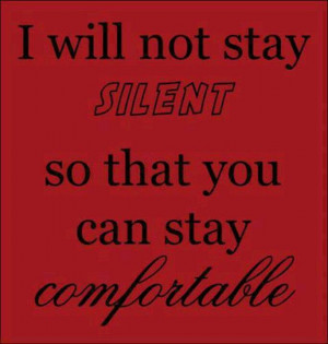 Never Stay Silent
