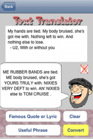 Tags : cockney , translator , features , english