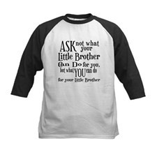 Ask Not Little Brother Kids Baseball Jersey for