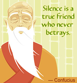 Confucius quote on silence