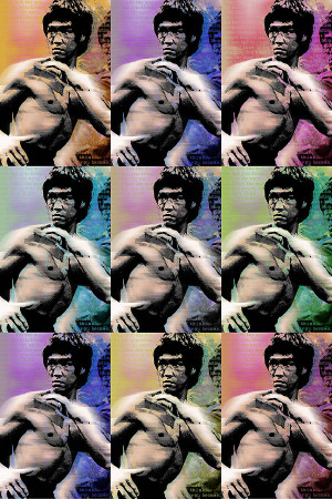Bruce Lee And Quotes Repeat Painting