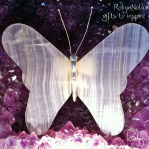 Onyx Butterfly Sculpture: Inspirational Butterfly Gift