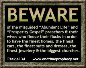 beware abundant life prosperity gospel Bible Hucksters / Prosperity ...