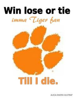 ... tigers pride things clemson tigers paw clemson tigers tigers fans