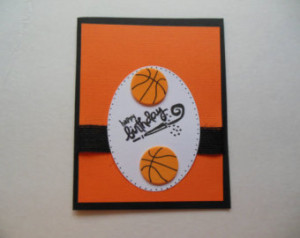 ... Sports Lover Card, Blank Birthday Card, Basketball Fan Birthday Card