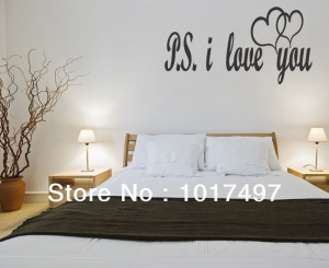 -Large-size-PS-I-LOVE-YOU-Vinyl-wall-lettering-bedroom-decor-quotes ...