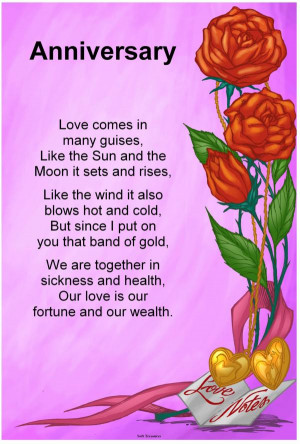 Related Pictures happy anniversary poem picture greeting card happy ...