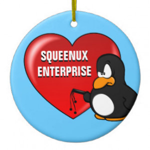 Computer Geek Valentine: Be Secure in Your Love Christmas Ornament