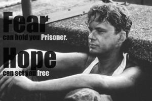 shawshank redemption hope quote - Google Search Film, 100 Movie, Andy ...